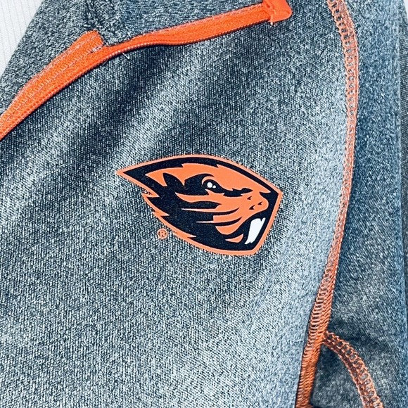 Oregon State Womens Size L 1/4 zip lightweight pullover Warmup Thumb holes - Picture 3 of 8